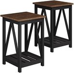 ChooChoo End Table ET2109-S/ET2110-S (Black, 15.7x15.7x23.6)