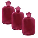 Duckback Square Hot water bottle pure rubber for pain relief 2ltr Pack of 3