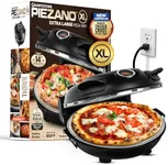 PIEZANO XL 14 Inch Extra Large Crispy Crust Pizza Oven – Family Sized Electric Pizza Oven Indoor Countertop Maker with Stone Heats up to 800˚F for Stone Baked Pizzeria Style at Home