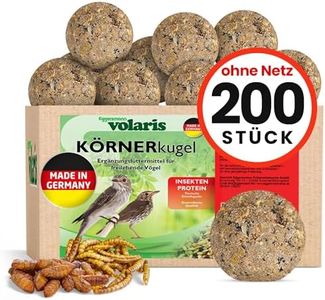 Eggersmann volaris 200 Piezas de proteínas de Bolas de Grasa sin Red 18 kg | Bola de Cereales para Aves Silvestres | Alimento Rico en nutrientes para Todas Las Especies de Aves Durante Todo el año