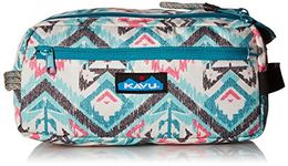 KAVU Grizzly Kit Accessory Bag Padded Lightweight Travel Case, Island Ikat, One Size