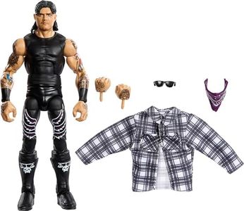 Mattel WWE Elite Action Figure & Accessories, 6-inch Collectible Dominik Mysterio with 25 Articulation Points, Life-Like Look & Swappable Hands