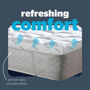 Silentnight Airmax 1000 King Mattress Topper – Extra Deep Comfort