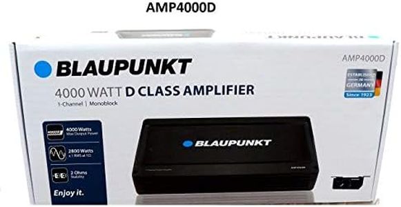 Blaupunkt AMP4000D AMP4000D 4,000-Watt-Max Monoblock Class D Amp with Bass Remote