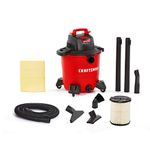 Craftsman CMXEVBE18690, 9 Gallon Shop Vacuum, Red, 9 Gal 4.25 Peak HP w/Dusting Brush