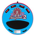 Swonder Newport Towable Tube for Boating, Water Sports Boat Tube with 1-3 Rider Options, Classic Round Deck Inflatable Tube for Boats to Pull