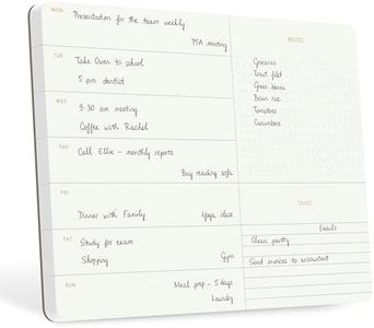 Pinesman - Elegant Undated Weekly Planner Pad, Tear Off Sheets, Minimalist, Weekly to Do List Notepad, Daily Schedule Desk Planner - 11.22" x 7.87”