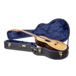 Crossrock Hard-Shell Wooden Case fits 12-Fret 00 Style Acoustic Guitar-Black (CRW620-0012BK)