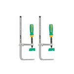 MICROJIG Matchfit DVC-850AP 2-In1, Track And In-Line Dovetail Clamp, 2-Pack, Green