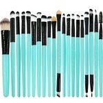 Makeup Brushes ZHIYE Make up Brush Set 20 PCs Professional Face Eyeliner for Foundation Blush Concealer Eyeshadow with Travel Green