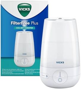 Vicks Ultrasonic Cool Mist Humidifier 4.5L for Medium to Large Room, Office, Dining or Living area, Rotating Mist Nozzle