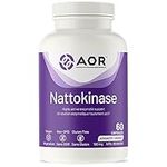 AOR - Nattokinase 100mg, 60 Capsules - Nattokinase Supplement for Support Cardiovascular System, Blood Thinner, Cardio Heart Health and Blood Flow Supplement- Highly Active Enzymatic Support