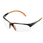 Tecnifibre Squash Goggles Protective Eyewear - Black/Orange