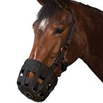 Roma Grazing Muzzle, Black, Cob