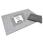 Wecker Wool Pressing Mat 17” x 24” Wool Ironing Mat for Quilters - 100% Heat Absorbent New Zealand Felt Pad for Quilting, Sewing - Complete with Felt Storage Pouch for Quilting Tools