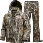 NEW VIEW Camo Hunting Clothes for Men, Winter Warm Hunting Jacket and Pants,Fleece Lined Hunting Suit for Deer Duck Bow Hunts