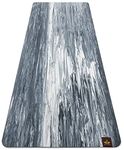 Heathyoga Rubber Yoga Mat Non Slip Unbeatable Wet-Grip ProGrip Yoga Mat, Double-Sided High Density Hot Yoga Mat, 72”X 24” Non Slip Yoga Mats for Hot Yoga, Ashtanga, Bikram, Gray Marble