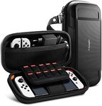 SPIGEN Rugged Armor Pro Pouch Case Designed for Nintendo Switch OLED (2021) / Nintendo Switch (2017) Travel Storage Controller and Games Card Carrying Case - Black