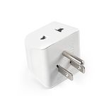 Ceptics India to USA Converter Plug, 2 in 1 Canada Travel Adapter - Type B - CE Certified - RoHS Compliant – White - 1 Pack - Lifetime Limited Warranty