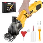 SOARFLY 600W Professional Electric Sheep Shears Heavy Duty Sheep Care Sheep Sheep Sheep Horses Alpaca Goats Yellow