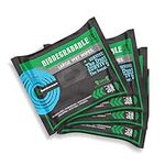 Surviveware Biodegradable Wet Wipes - 4 Packs of 15 for Post Workouts, Camping, Backpacking and Rinse-free Showers