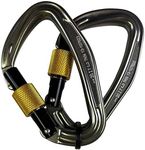 Hunter Safety System Recon Pro High-Strength Locking Carabiners, Rated up to 5600 lbs (2-PACK )