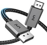 uni 4K DisplayPort to HDMI Cable 6.6FT [Sturdy & Durable], One-Way ONLY Transfer Display Port Computer to HDMI Monitor Cord, DP to HDMI Wire Compatible with NVIDIA,Asus,GPU, AMD,Asus-Passive