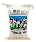 Chickpeas | Garbanzo Beans | Family Farmed in Washington State | Desiccant Free | 1.36 kg | Non-GMO Project Verified | Kosher Parve | USA Grown | Field Traced | Cotton Bag