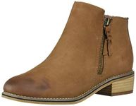 Blondo Women's Liam Waterproof Ankle Boot, Cognac Nubuck, 8.5