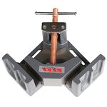 KAKA INDUSTRIAL Angle Clamp, Solid Construction, 90 Degree Welding Angle Clamp, Heavy-Duty Cast-Iron Angle Clamp Vice (AC-100)