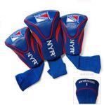 Team Golf NHL New York Rangers Contour Golf Club Headcovers (3 Count) Numbered 1, 3, & X, Fits Oversized Drivers, Utility, Rescue & Fairway Clubs, Velour lined for Extra Club Protection