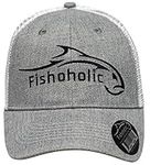 Fishoholic Baseball Fishing Hat ~ 6