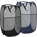 2 Pack Laundry Basket,Foldable Mesh