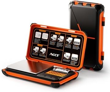 ACCT Precision Pocket Scale, 200gx0.01g Jewelry gram Scale, Digital Food Scale with LCD Display, one-Click Conversion 6 Units, mini Scale for Kitchen/Powder/Coffee/Coins(Battery Included)