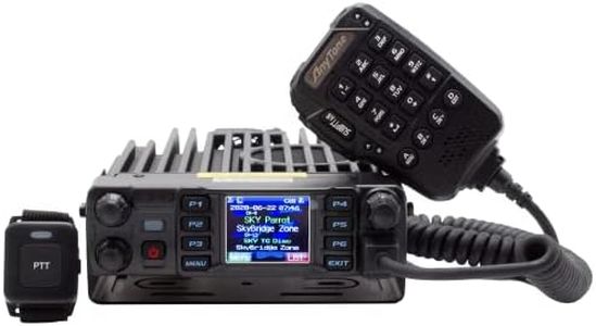 AnyTone AT-D578UVIII Plus Tri-Band DMR Mobile Radio - 50W VHF/45W UHF with Air Band, APRS Location Data RX/TX, Bluetooth Audio, Loud Speaker and Step-by-Step Course Included