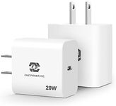 Fast Charger 20 Watt,2 Pack USB C Wall Charger, Type C Charger Block for iPhone, Android,