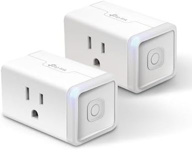 Kasa Smart Plug Mini 15A, Apple HomeKit Supported, Smart Outlet Works with Siri, Alexa & Google Home, UL Certified, App Control, Scheduling, Timer, 2.4G WiFi Only, 2 Count (Pack of 1) (EP25P2), White