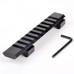 ACEXIER 10 slots Picatinny Weaver Rail Hunting Scope Rail Adapter 11mm to 20mm 124mm for Rifle Air Gun Scope Mount