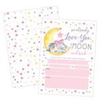 Baby Shower Invitation, Love You to The Moon and Back Baby Shower Invitation, Girl Elephant Baby Shower Invite, Twinkle Twinkle Little SAR, 20 Fill in Invitations and Envelopes