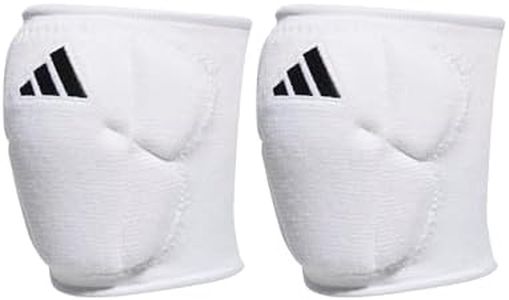 adidas Unisex-Kids 5-Inch Volleyball Kneepads, White/Black, Medium