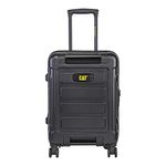 CAT Caterpillar 21.65 Inches Polycarbonate Hard-Sided Spinner Suitcase (83796-01_Black)