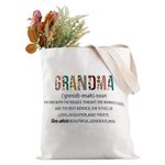 Canvas Tote Bags for Grandma Canvas Bag for Shopping, Grocery, Outdoor - Versatile Canvas Bags