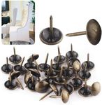 Furniture Decorative Tacks - Nailhead Trim Upholstery Brass Tacks, Thumb Tack Push Pins for Sofa, Chair, Bed and Other Furniture - 200Pcs