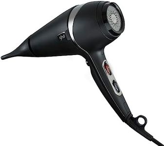 ghd Air Hair Dryer — 1600w Professional Blow Dryer, Salon Strength Motor, Concentrator Nozzle, Adjustable Temperature Setting, and Ionic Technology for Super-Fast Drying — Black