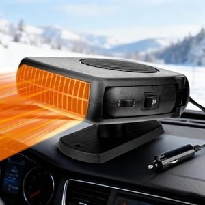 Car Heater,12V Portable Car Heater,Anti-Fog and Defroster Auto Windscreen Heater Fan,Plugs Into Cigarette Lighter,2in1Fast Heating/Cooling Car Heater,Automobile Windshield Defogger and Defroster
