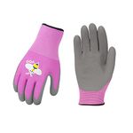 Vgo 1Pair Age 5-7 Kids Gardening Gloves,Children Yard Work Gloves,Soft Safety Rubber Gloves(XXS,Purple,RB6013-KID)