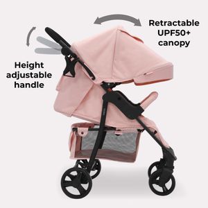 My Babiie MB30 Pushchair – Pink Leopard Print Stroller