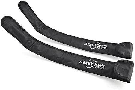 Archery Bow Limb Sleeves Recurve Bow Protective Case Traditional Bow Recurve Bow Split Bow Longbow Bag- Pair (Black)