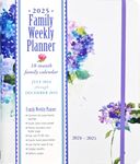 2025 Hydrangeas Family Weekly Planner (18 Months, July 2024 to Dec 2025)