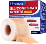 1.6”x 120”Medical Silicone Scar tape for Scars: Medical Grade Scar Sheets Reduces the Appearance of Scars from surgical Acne Stitches Burns More